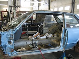 Left side of the car
