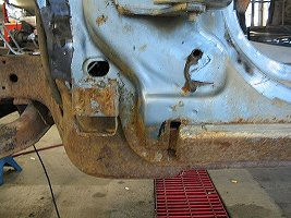 bottom door area