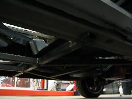 Underside of the Malibu